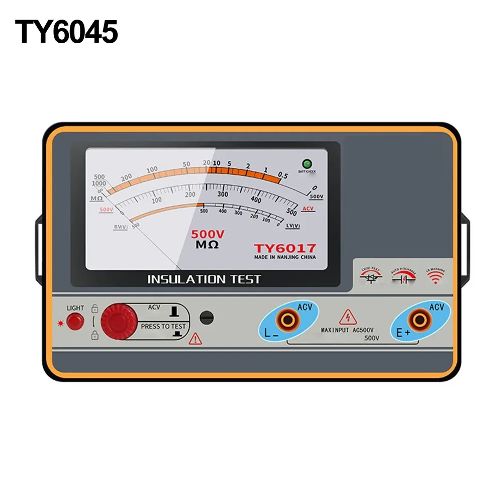 TY6017 TY6018 TY6045 Insulation Resistance Meter Ohmmeter Megger Tester Electrical Analysis Instruments
TY6017 TY6018 TY6045 Insulation Resistance Meter Ohmmeter Megger Tester Electrical Analysis Instruments