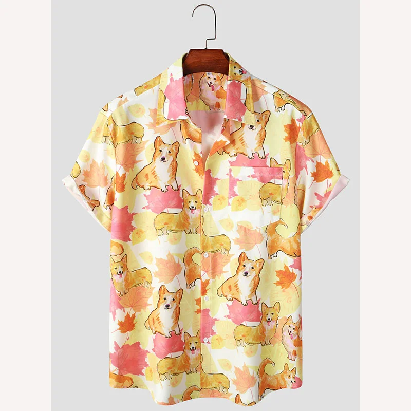 Cute Dog Welsh Corgi 3d Print Shirt Men's Casual Short Sleeve Oversized Cool Shirt Summer Vacation Resort Tops Kids Clothing
Cute Dog Welsh Corgi 3d Print Shirt Men's Casual Short Sleeve Oversized Cool Shirt Summer Vacation Resort Tops Kids Clothing