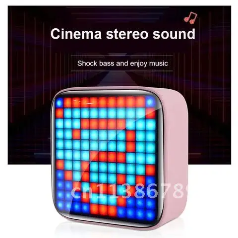 Bluetooth-динамики RGB Pixel Art, мощные беспроводные портативные фотодинамики, создает уникальный подарок, звуковая панель, украшение для дома
Bluetooth-динамики RGB Pixel Art, мощные беспроводные портативные фотодинамики, создает уникальный подарок, звуковая панель, украшение для дома