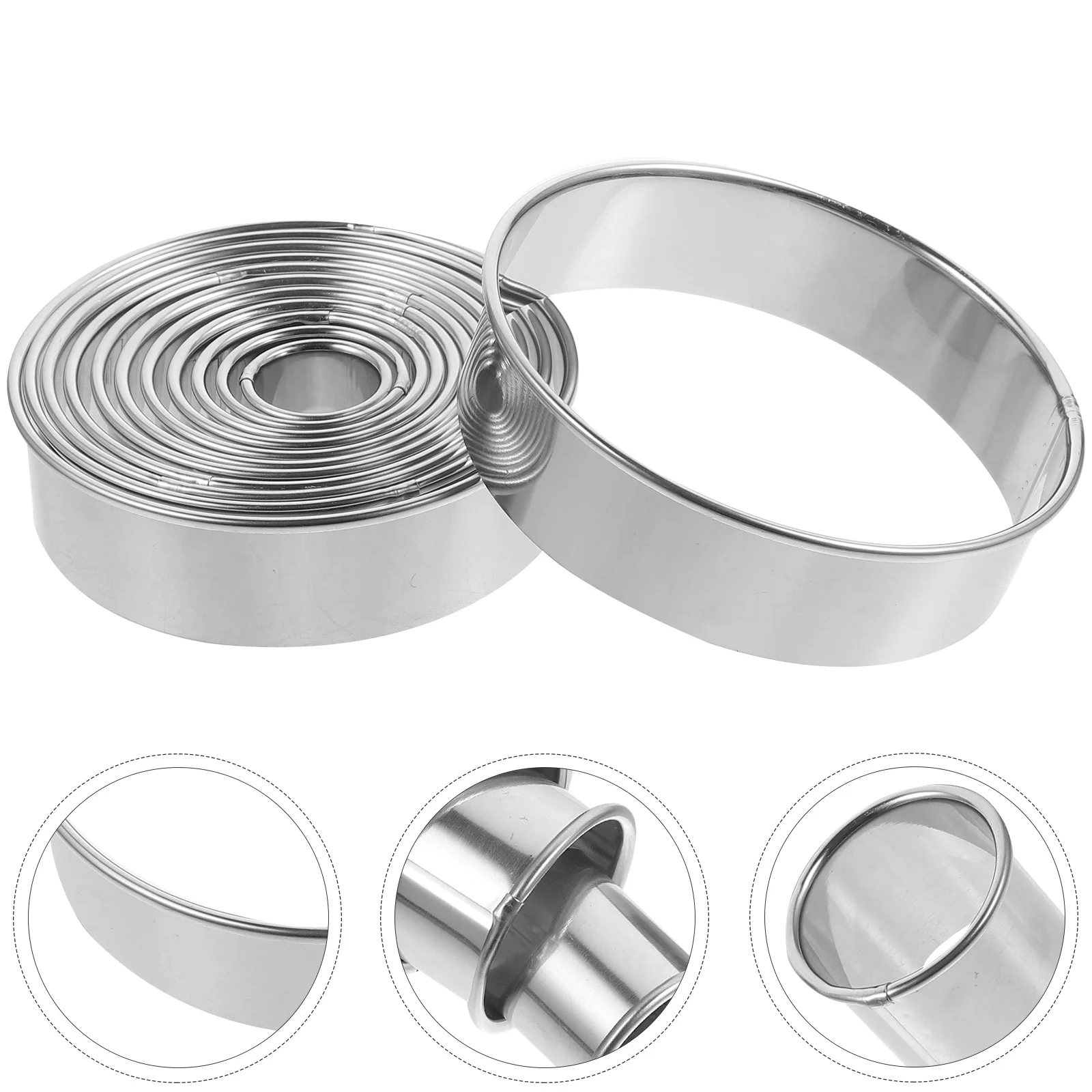 12 Pcs Muffin Accessory Baking Tool English Muffins Baker Pie Ring Stainless Steel Cooking Rings Metal Supplies Piece Set
12 Pcs Muffin Accessory Baking Tool English Muffins Baker Pie Ring Stainless Steel Cooking Rings Metal Supplies Piece Set
