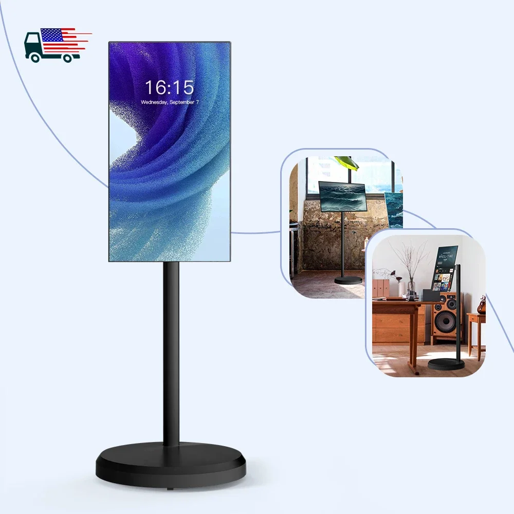 

21.5 Inch Battery-Power Android Stand By Me Tv In-cell Touch Screen Gym Gaming Live Room Smart Interactive Smart Displays