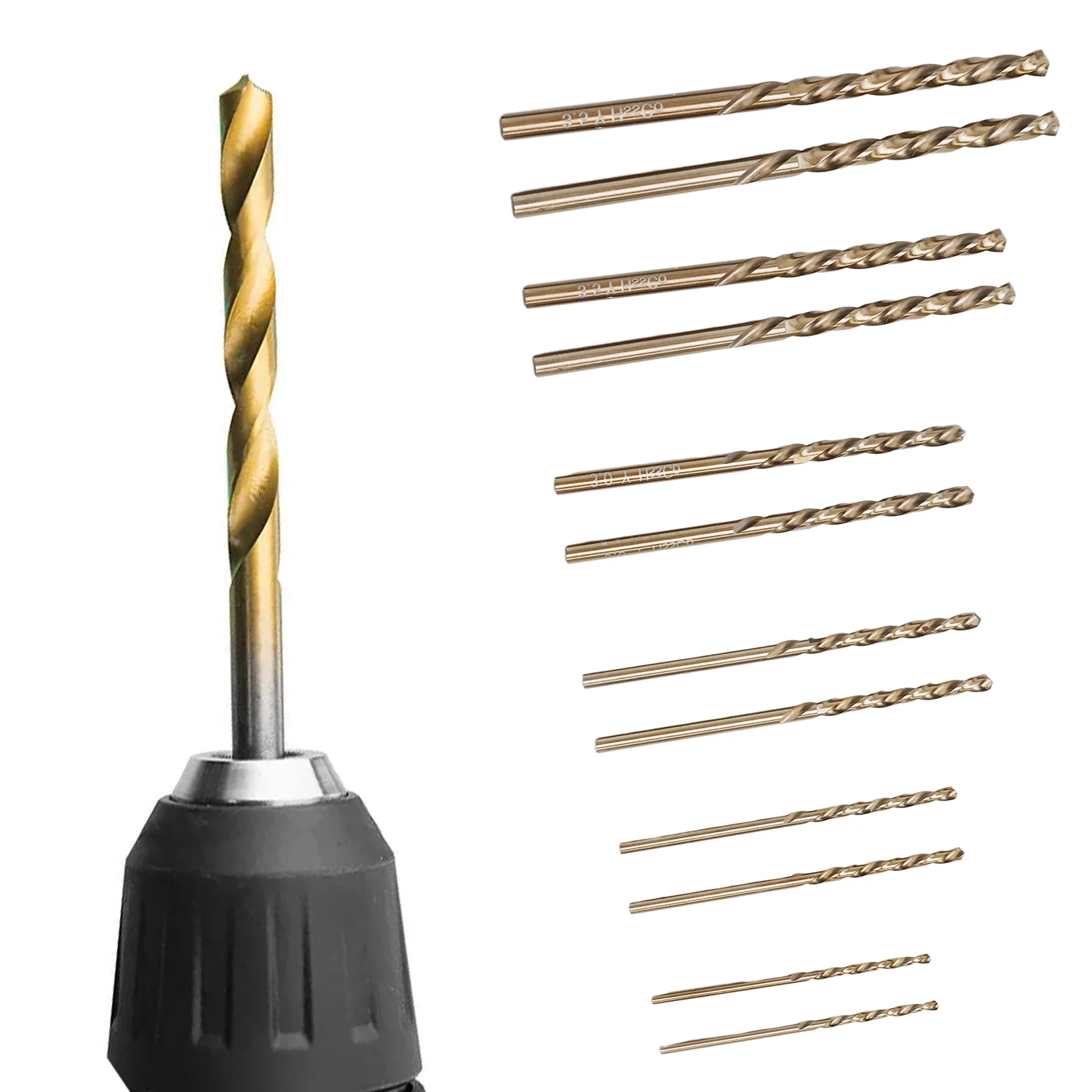 12pcs 1-3.5mm HSS M35 Cobalt Coated Drill Bit Set Auger Core Drill Bit For Wood/Metal Drilling Hole Cutter Power Tools
12pcs 1-3.5mm HSS M35 Cobalt Coated Drill Bit Set Auger Core Drill Bit For Wood/Metal Drilling Hole Cutter Power Tools