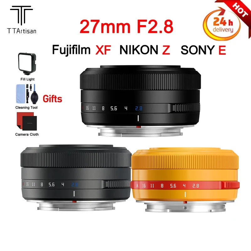 TTArtisan 27mm F2.8 Autofocus Camera Lens APS-C For Sony Nikon Fujifilm X Mount for X-T30 II XT4 XT3 X-Pro3 X-Pro2 X-T2 XH1 XT1
TTArtisan 27mm F2.8 Autofocus Camera Lens APS-C For Sony Nikon Fujifilm X Mount for X-T30 II XT4 XT3 X-Pro3 X-Pro2 X-T2 XH1 XT1