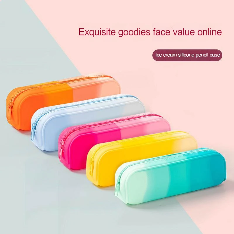 Chameleon Rectangular Silica Gel Stylus Case Pencilcases Large School Pencil Bags for Maiden Girl Stationery Supplie
Chameleon Rectangular Silica Gel Stylus Case Pencilcases Large School Pencil Bags for Maiden Girl Stationery Supplie