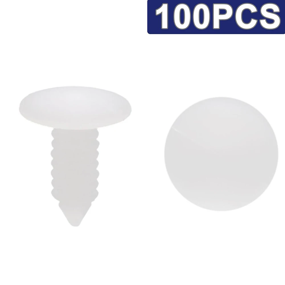 100pcs 7.8mm Universal Plastic Fender Trim Panel Clips Set White Bumper Fasteners Push Pin Rivets Auto Body Retainer Kit
100pcs 7.8mm Universal Plastic Fender Trim Panel Clips Set White Bumper Fasteners Push Pin Rivets Auto Body Retainer Kit