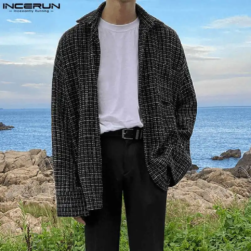 INCERUN Tops 2023 Korean Style Men's Fashion Plaid Design Shirts Casual Well Fitting Male Lapel Pocket Long Sleeved Blouse S-5XL
INCERUN Tops 2023 Korean Style Men's Fashion Plaid Design Shirts Casual Well Fitting Male Lapel Pocket Long Sleeved Blouse S-5XL
