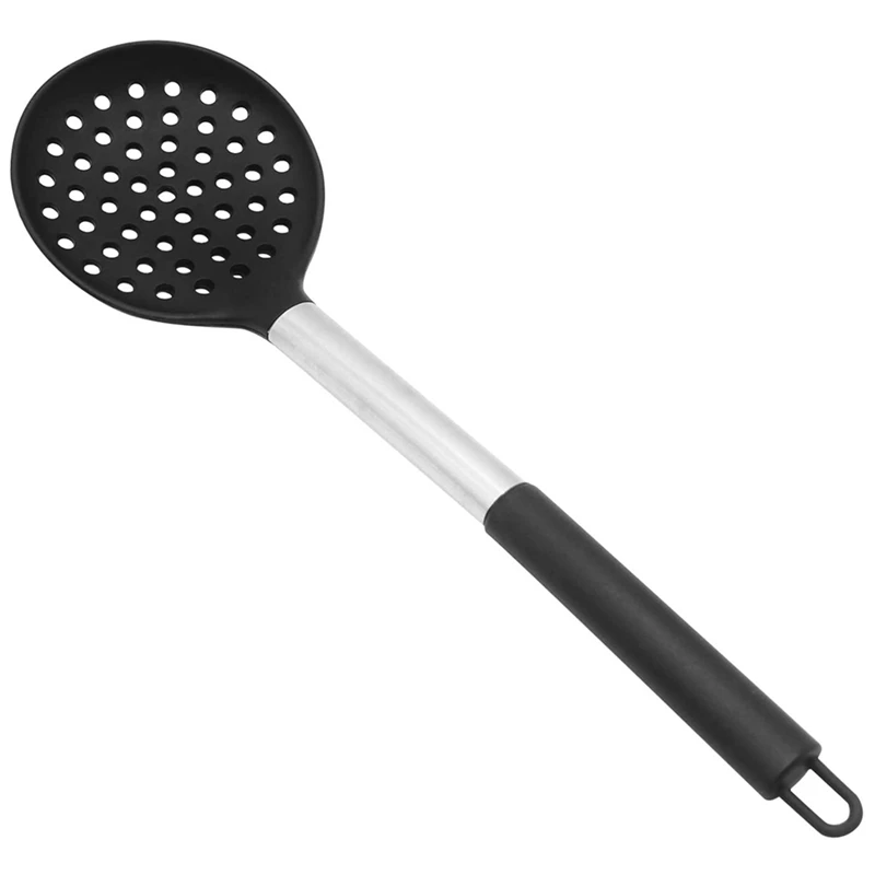 Силиконовая ложка с прорезью, BPA-Rree и термостойкая до 480 °F, ручка из нержавеющей стали, бесшовный антипригарный кухонный скиммер
Силиконовая ложка с прорезью, BPA-Rree и термостойкая до 480 °F, ручка из нержавеющей стали, бесшовный антипригарный кухонный скиммер