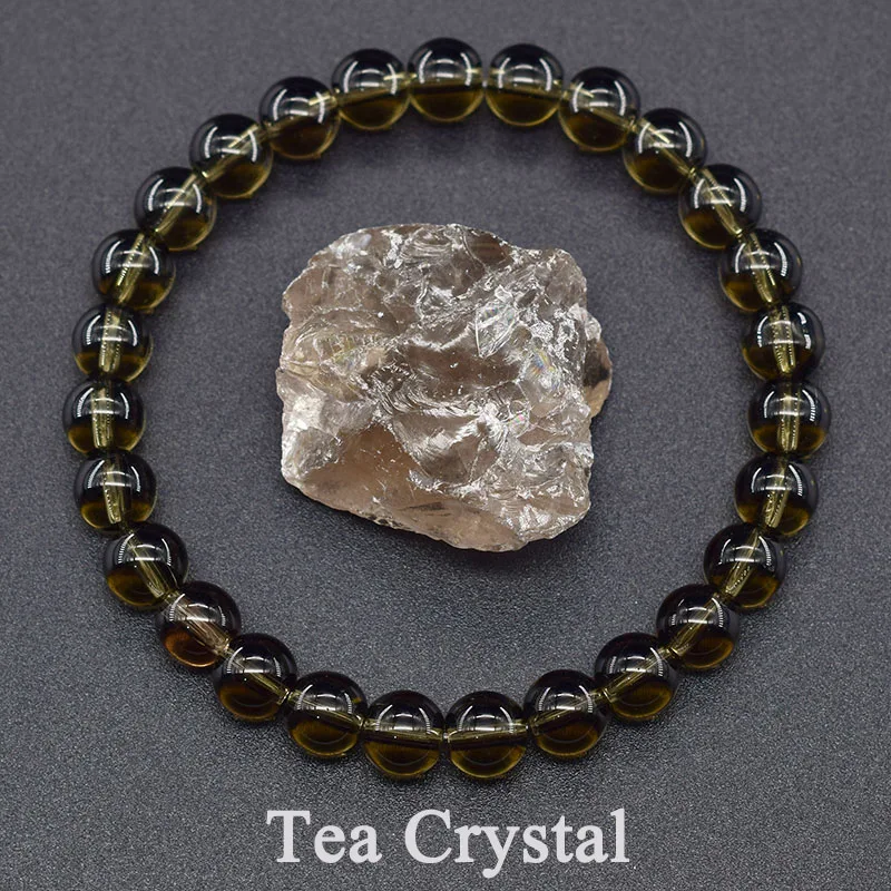 Natural Stone Bead Bracelets Tea Crystal