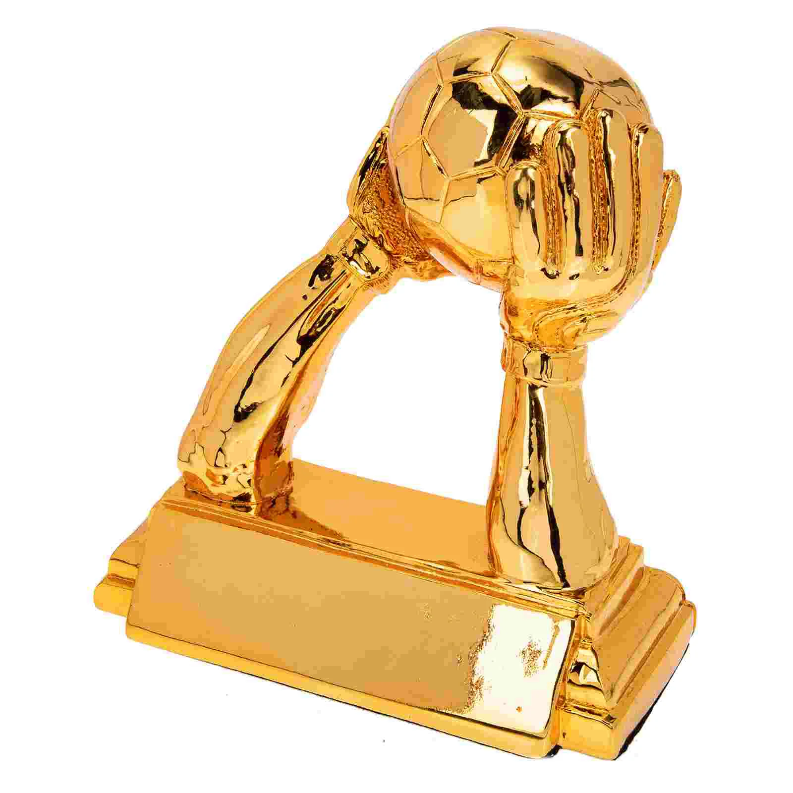 

Football Trophy Exquisite Adornment Home Decoration Decorative Soccer Versatile Competition Supply Resin