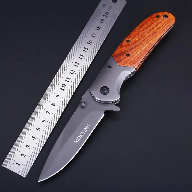 Camping hiking portable high hardness outdoor knife for men's gift hunting survival knife EDC advanced wooden handle
Camping hiking portable high hardness outdoor knife for men's gift hunting survival knife EDC advanced wooden handle