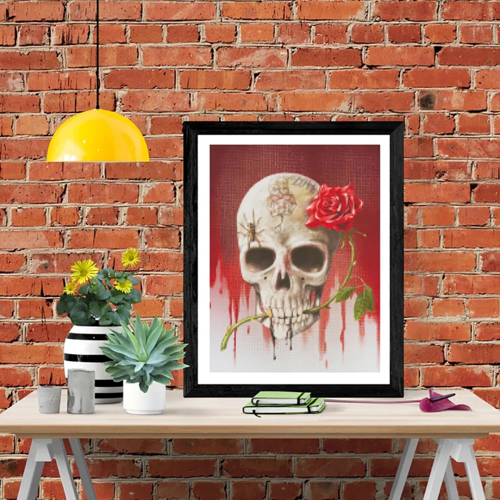 DIY-5D Diamond Painting Rose skeleton Splicing Set Full Diamond Embroidery Mosaic Picture Closed
DIY-5D Diamond Painting Rose skeleton Splicing Set Full Diamond Embroidery Mosaic Picture Closed