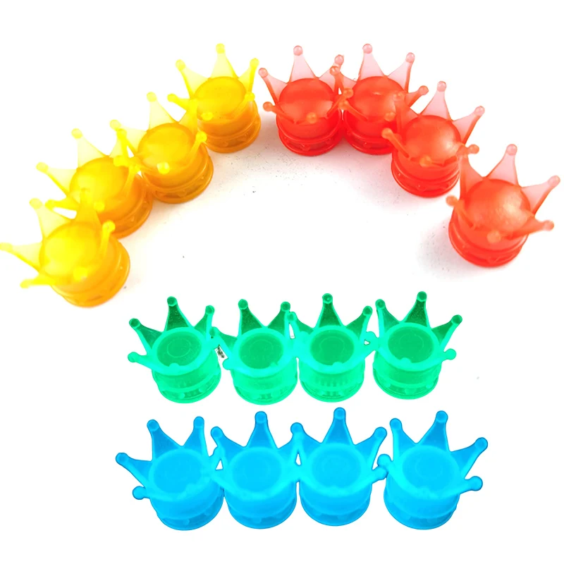 Generic Luminous Crown Shape Wheel Tire Valve Cover Car Motorcycle Bike