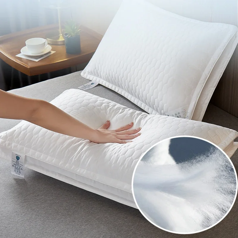 Rushed High Pillow Cotton Bedroom Bed Help Sleep And Protect Neck Quilt White Wash Cover Thickened
Rushed High Pillow Cotton Bedroom Bed Help Sleep And Protect Neck Quilt White Wash Cover Thickened
