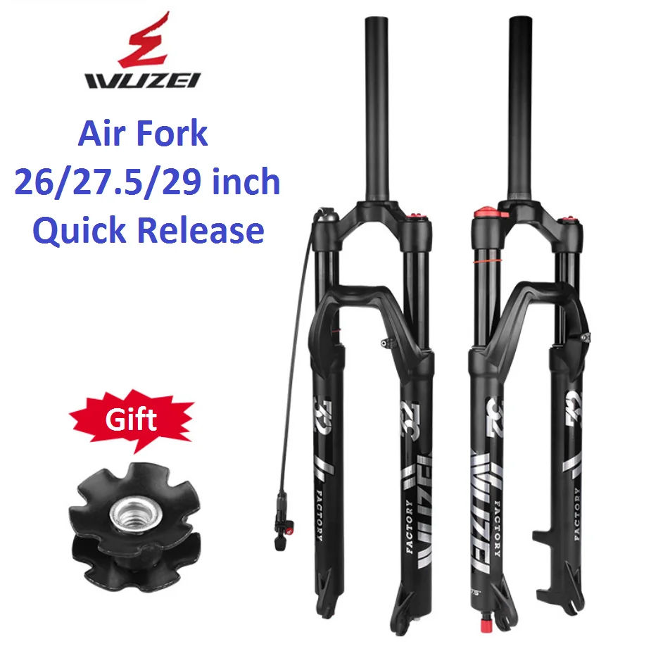 WUZEI Mountain Bike Air Fork 26/27.5/29er Inch Bicycle Pneumatic Shock Absorption Damping Tortoise and Rabbit Adjustable
WUZEI Mountain Bike Air Fork 26/27.5/29er Inch Bicycle Pneumatic Shock Absorption Damping Tortoise and Rabbit Adjustable