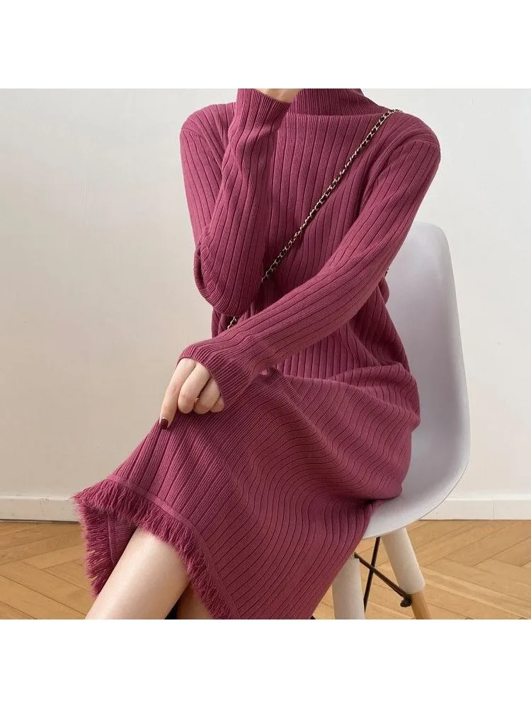 New Womens Dresses Wintertime Party Dress Y2k Zevity Knitting Korean Fashion Pullover Bottoms Robe Female Clothing Sweater 
New Womens Dresses Wintertime Party Dress Y2k Zevity Knitting Korean Fashion Pullover Bottoms Robe Female Clothing Sweater