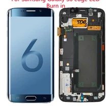 Ensemble écran tactile LCD brûlé, pour Samsung Galaxy S6 edge G925 G925F G925U G925T=