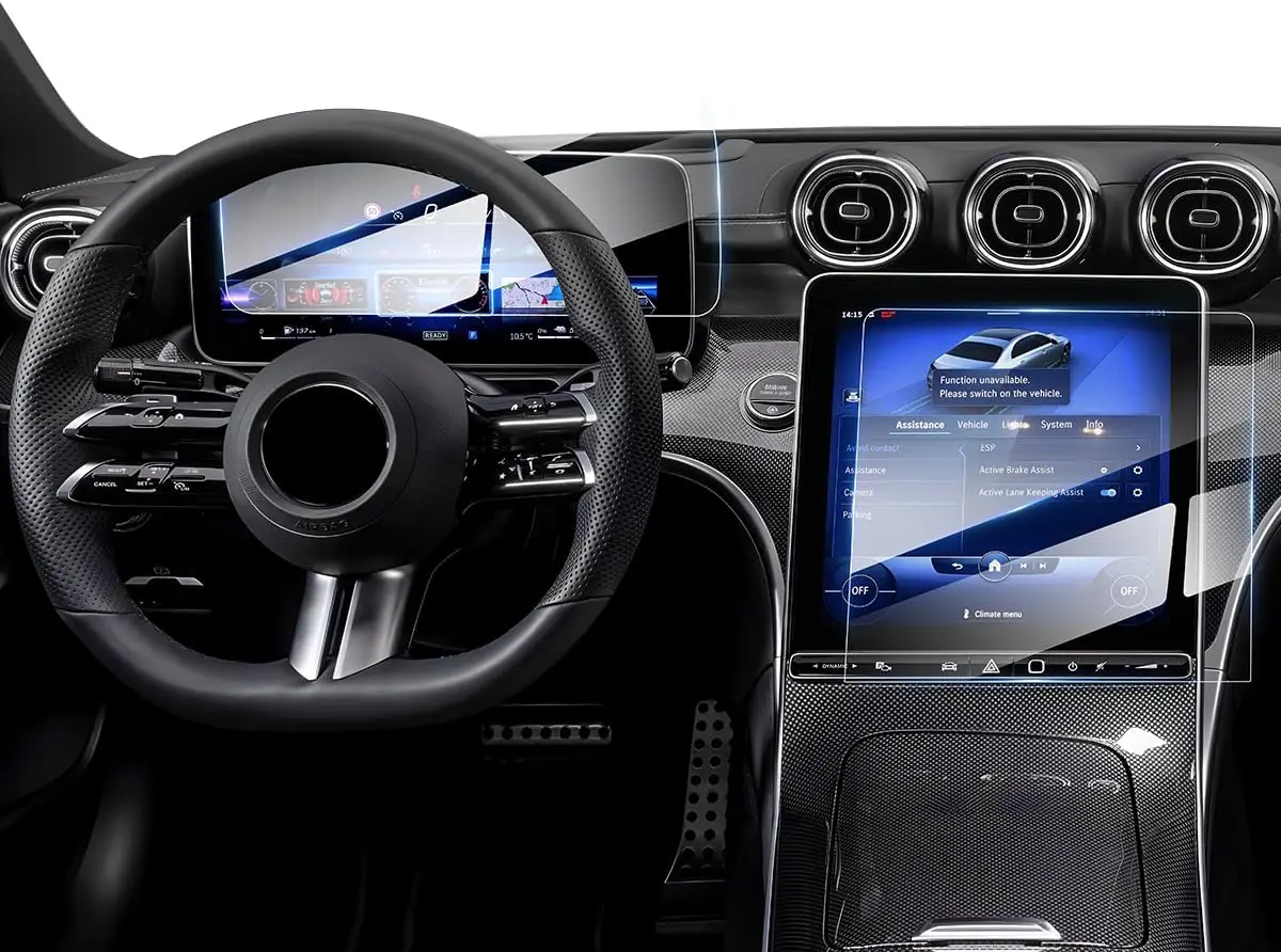 2PCS Tempered Glass Screen Protector for Mercedes Benz GLC 300 2023 2024 11.9 Inch GPS Screen 12.3 Inch Instrument Cluster Scree
2PCS Tempered Glass Screen Protector for Mercedes Benz GLC 300 2023 2024 11.9 Inch GPS Screen 12.3 Inch Instrument Cluster Scree