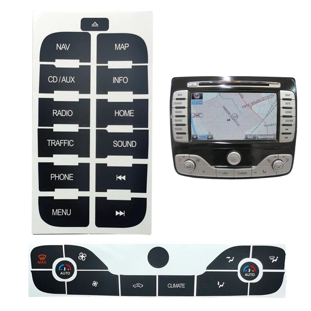 Stickers To Repair The Buttons Radio +AC Repair Sticker For FORD For S-Max 2011 2024 Hot Sale Brand New And High Quality
Stickers To Repair The Buttons Radio +AC Repair Sticker For FORD For S-Max 2011 2024 Hot Sale Brand New And High Quality
