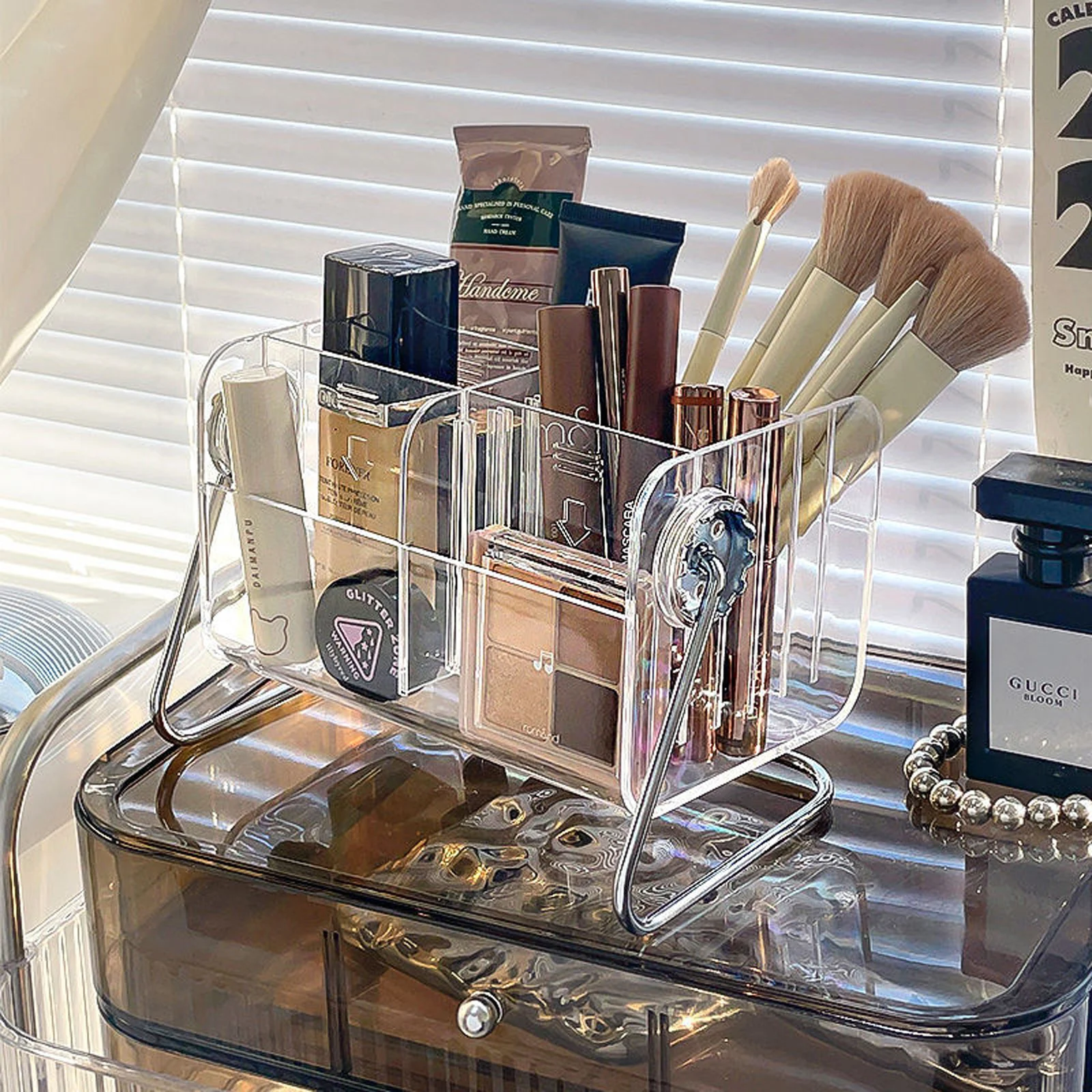 Multifunctional Desk Makeup Storage Box Rotatable Cosmetic Organizer Acrylic Desktop Stationery Pencil Organize Remote Control
Multifunctional Desk Makeup Storage Box Rotatable Cosmetic Organizer Acrylic Desktop Stationery Pencil Organize Remote Control