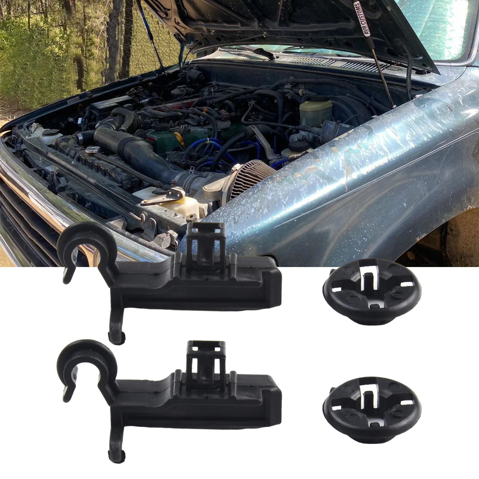 2 Sets Car Hood Prop Rod Clips Grommet Plastic Bonnet Stay Holder 53452-02060 90480-15034 For Toyota Plastic Accessories
2 Sets Car Hood Prop Rod Clips Grommet Plastic Bonnet Stay Holder 53452-02060 90480-15034 For Toyota Plastic Accessories