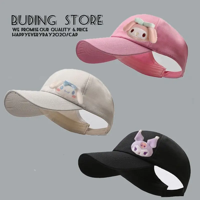 Sanrio Cinnamoroll My Melody Anime Kawaii Children Hat Cute Plush Doll Kuromi Baseball Cap Uv Protection Gifts for Kids
Sanrio Cinnamoroll My Melody Anime Kawaii Children Hat Cute Plush Doll Kuromi Baseball Cap Uv Protection Gifts for Kids