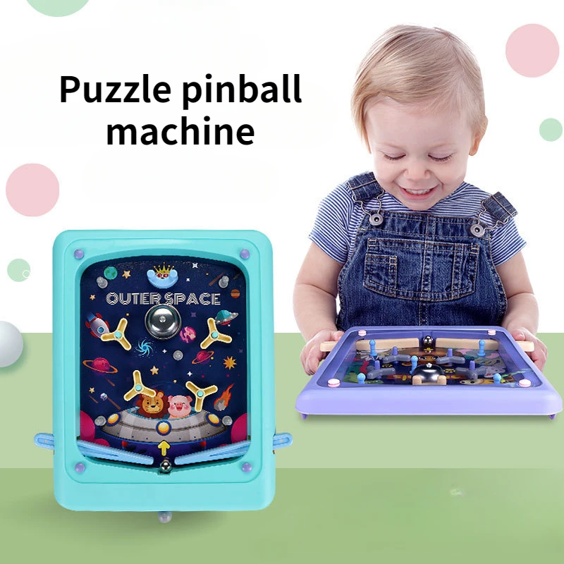 

Children Desktop Pinball Game Machine Educational Fun Parent-Child Interactive Pinball Games Toys Kids Table Shooting Board Game