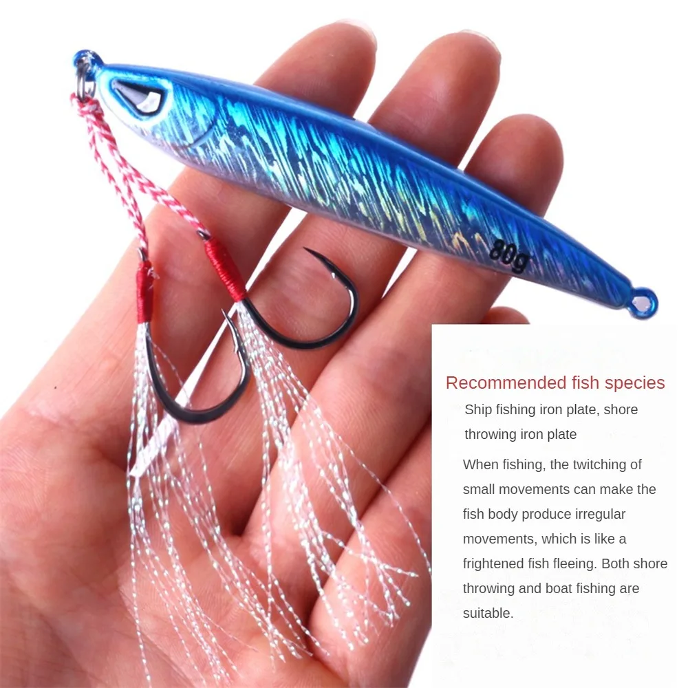 

Metal Jig Fishing Lure Bass Fishing Jigs Weights 7-30g Holographic Trolling Saltwater Lures Isca Artificial Fish Tackle Pike