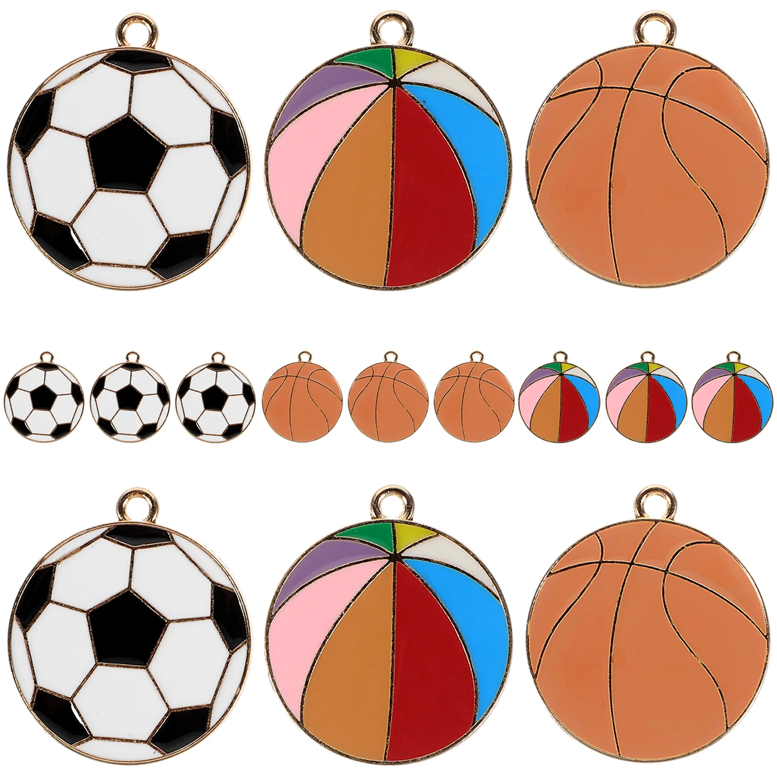 15pcs Sports Ball Charms Jewelry Pendants Jewelry Making Hanging Charms for Jewelry
15pcs Sports Ball Charms Jewelry Pendants Jewelry Making Hanging Charms for Jewelry