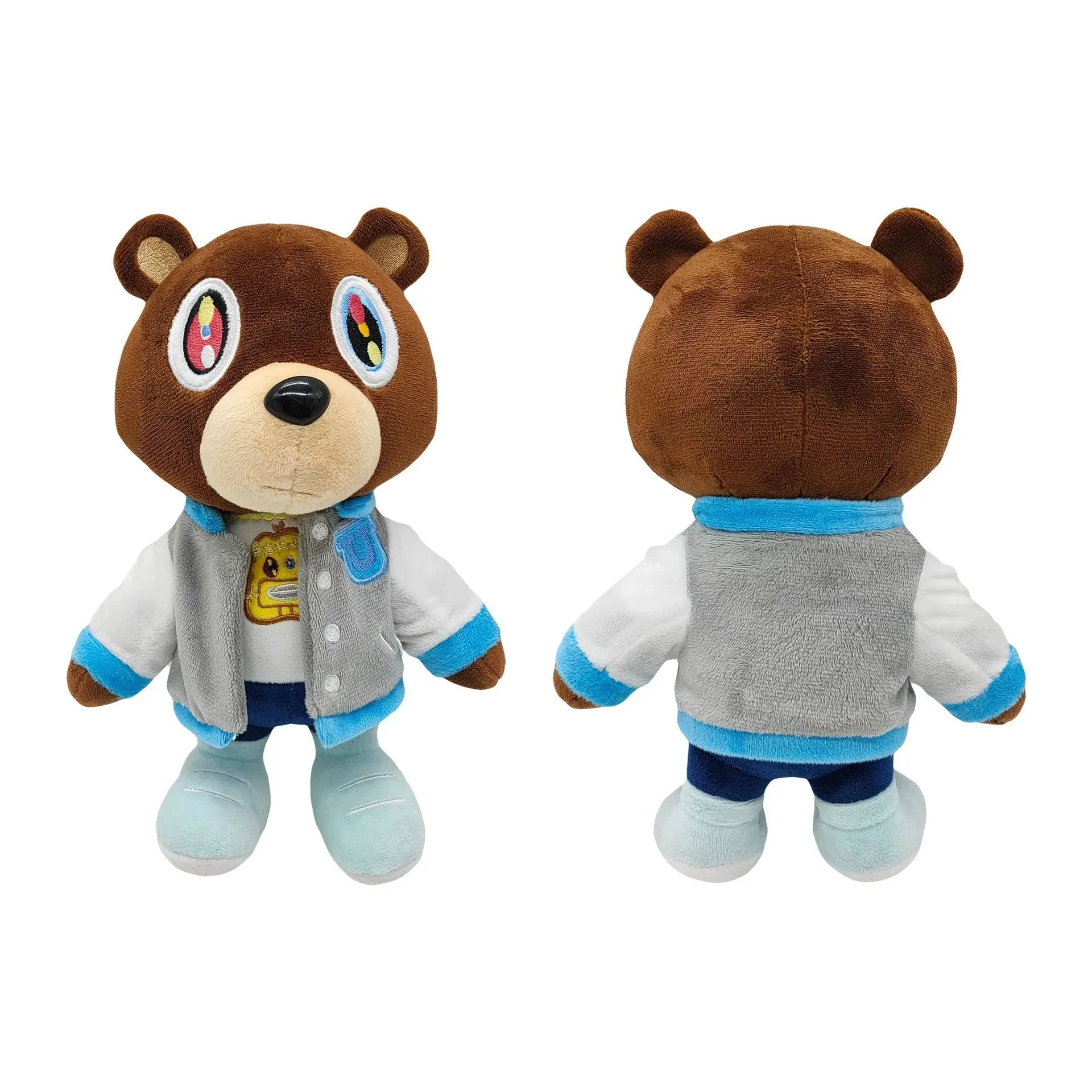 

26CM Kawaii Kanye Teddy Bear Plush Toys Anime Bear Dolls Stuffed Soft Toy Birthday Gift For Children Boy Valentine's Day Gifts