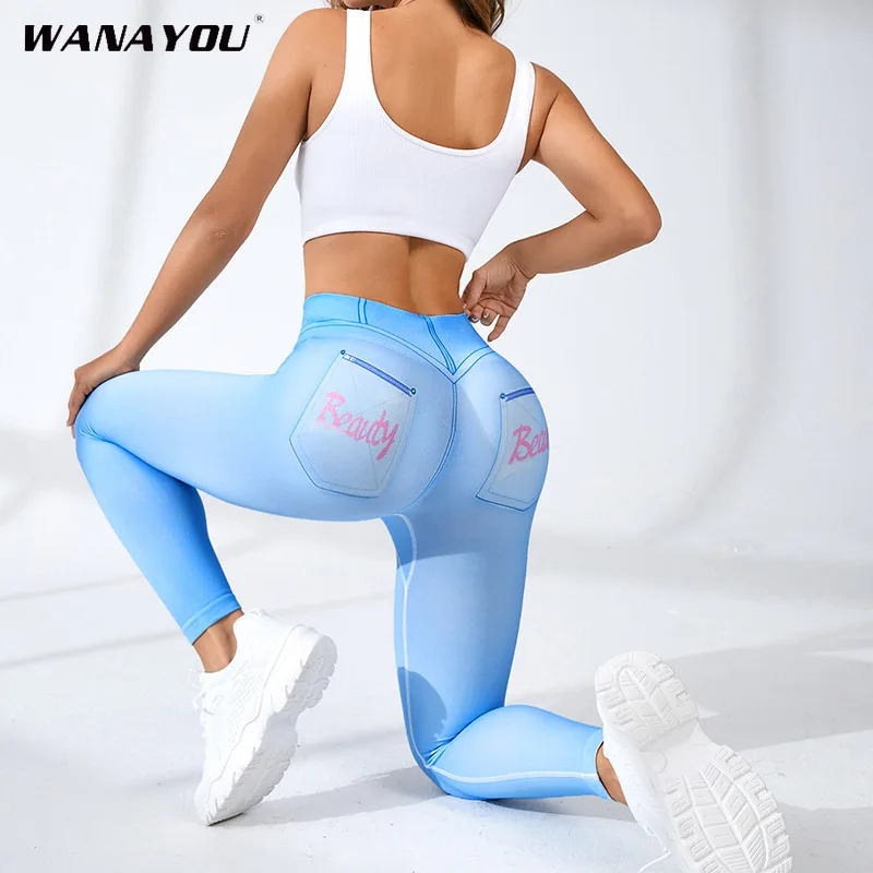 

Women Sport Leggings Fitness Yoga High Waist Butt Lift Curves Workout Tights Elastic Gym Training Pants Female Seamless Pants