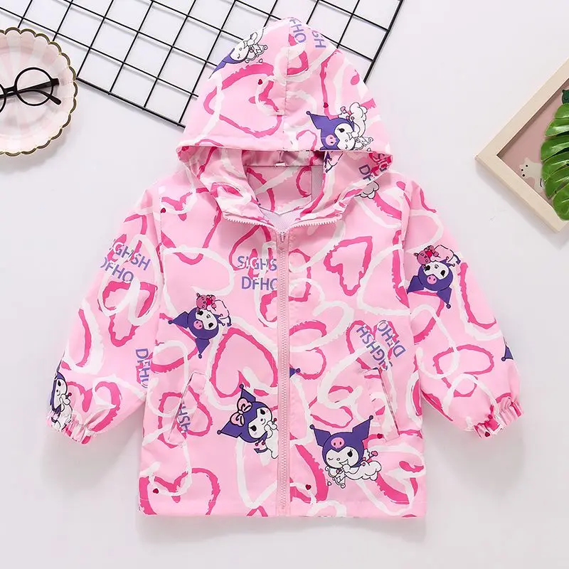 New Kawaii Sanrio Children's Punching Jacket kuromi Accessories Cute Beauty Cartoon Anime Outerwear Tops Toys for Girls Gift
New Kawaii Sanrio Children's Punching Jacket kuromi Accessories Cute Beauty Cartoon Anime Outerwear Tops Toys for Girls Gift