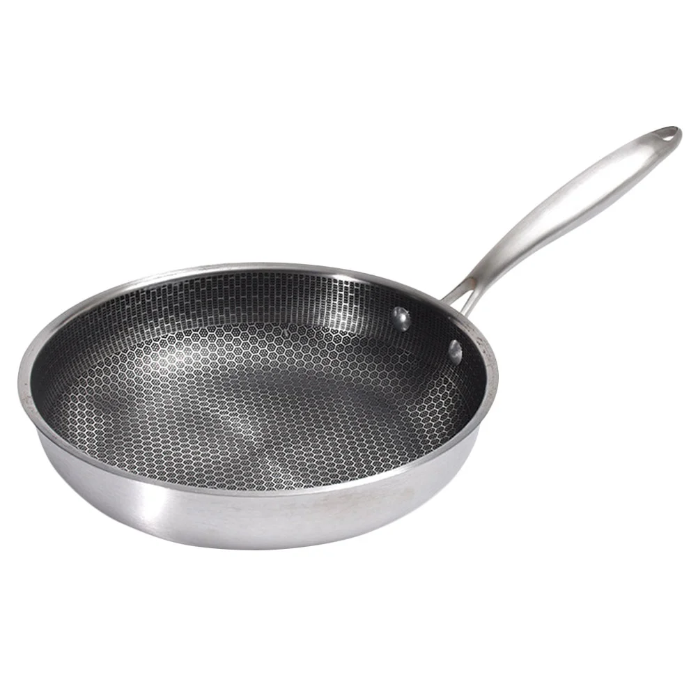 Stainless Steel Frying Pan Camping Picnic Frying Pan Honeycomb Bottom Steak Frying Pan Frying Egg Pot Suitable for All Stove
Stainless Steel Frying Pan Camping Picnic Frying Pan Honeycomb Bottom Steak Frying Pan Frying Egg Pot Suitable for All Stove