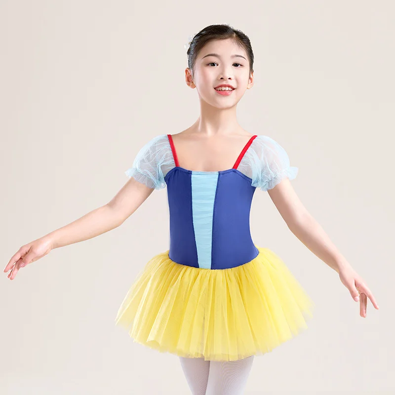 Girls Ballet Tutu Ballet Leotards Puffy Sleeves Kids Dance Princess Dress Four-layer Gauze Skirts Ballet Dance Bodysuits Onesie
Girls Ballet Tutu Ballet Leotards Puffy Sleeves Kids Dance Princess Dress Four-layer Gauze Skirts Ballet Dance Bodysuits Onesie