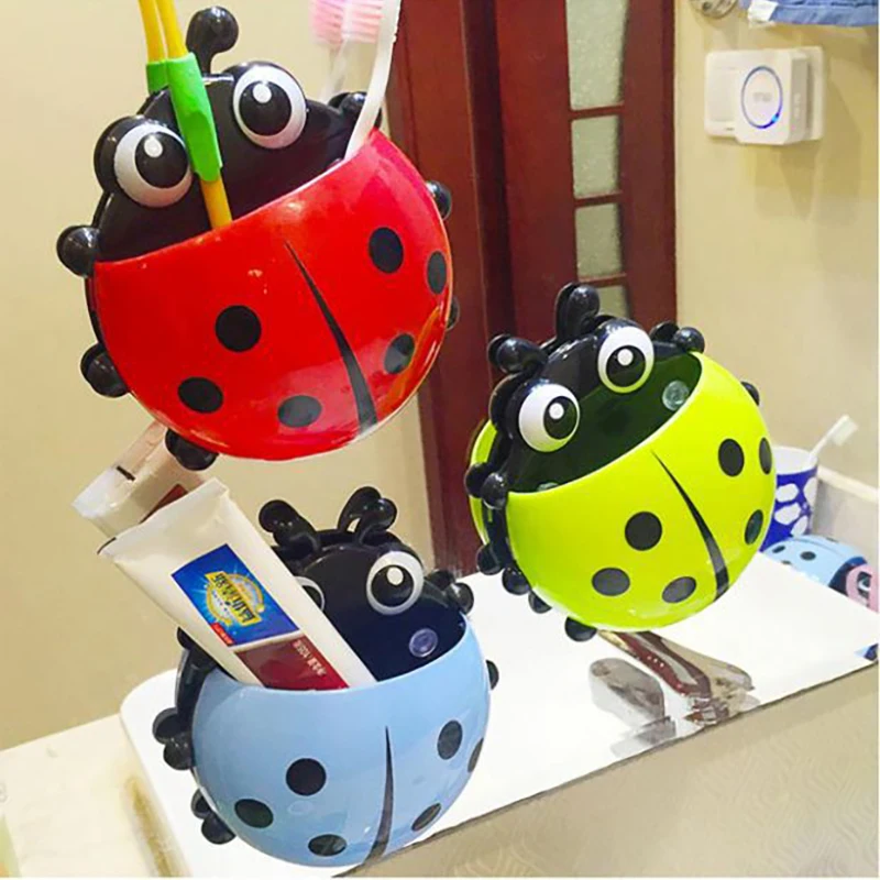 1pcs Ladybug Animal Insect Toothbrush Holder Bathroom Cartoon Toothbrush Toothpaste Wall Suction Holder Rack Container Organizer
1pcs Ladybug Animal Insect Toothbrush Holder Bathroom Cartoon Toothbrush Toothpaste Wall Suction Holder Rack Container Organizer