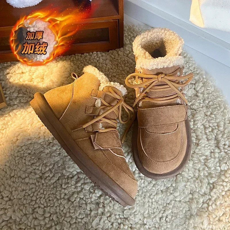 Ankle Flats Platform Winter Women Snow Boots Zip Short Plush Warm Casual Shoes 2023 Winter New Thick Fashion Shoes Women Boots
Ankle Flats Platform Winter Women Snow Boots Zip Short Plush Warm Casual Shoes 2023 Winter New Thick Fashion Shoes Women Boots
