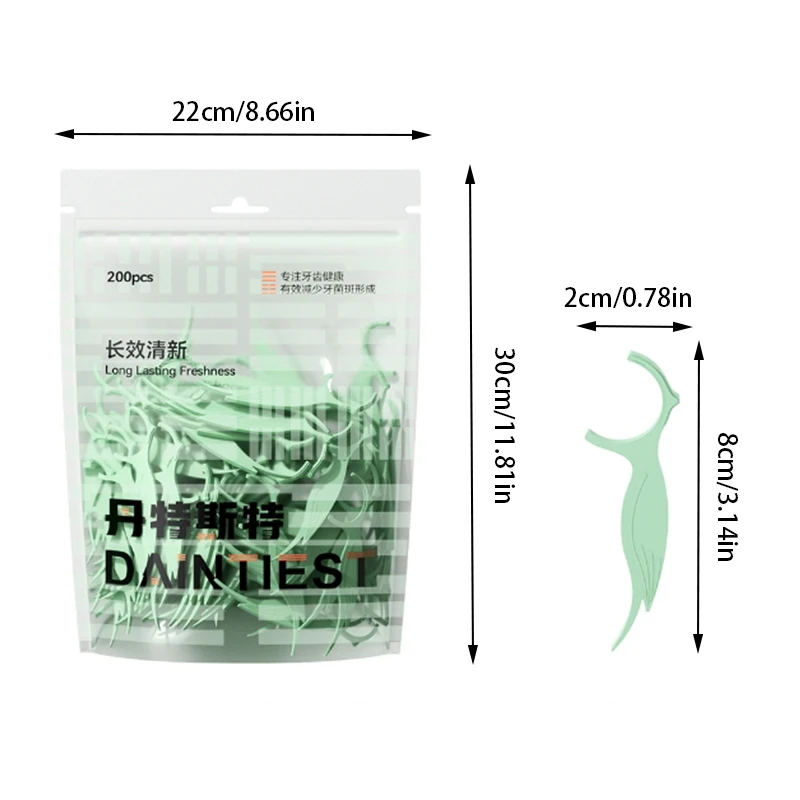 200PCS Double Line Fresh Dental Floss Bar Arched Ultra-Fine Dental Floss Bar Oral Care Tooth Removal Cleaning Teeth Stick
200PCS Double Line Fresh Dental Floss Bar Arched Ultra-Fine Dental Floss Bar Oral Care Tooth Removal Cleaning Teeth Stick