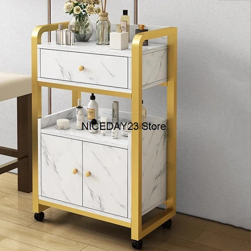 Portable Salon Trolley Golden Luxury Metal Storage Organizer Cart Wheels Tool Cabinet Carrito Auxiliar Salon Furniture MQ50TC
Portable Salon Trolley Golden Luxury Metal Storage Organizer Cart Wheels Tool Cabinet Carrito Auxiliar Salon Furniture MQ50TC