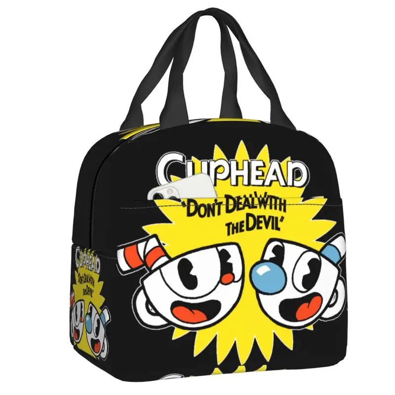 Hot Game Cuphead Mugman Thermal Insulated Lunch Bag Women Portable Lunch Container for Outdoor Picnic Multifunction Food Box
Hot Game Cuphead Mugman Thermal Insulated Lunch Bag Women Portable Lunch Container for Outdoor Picnic Multifunction Food Box