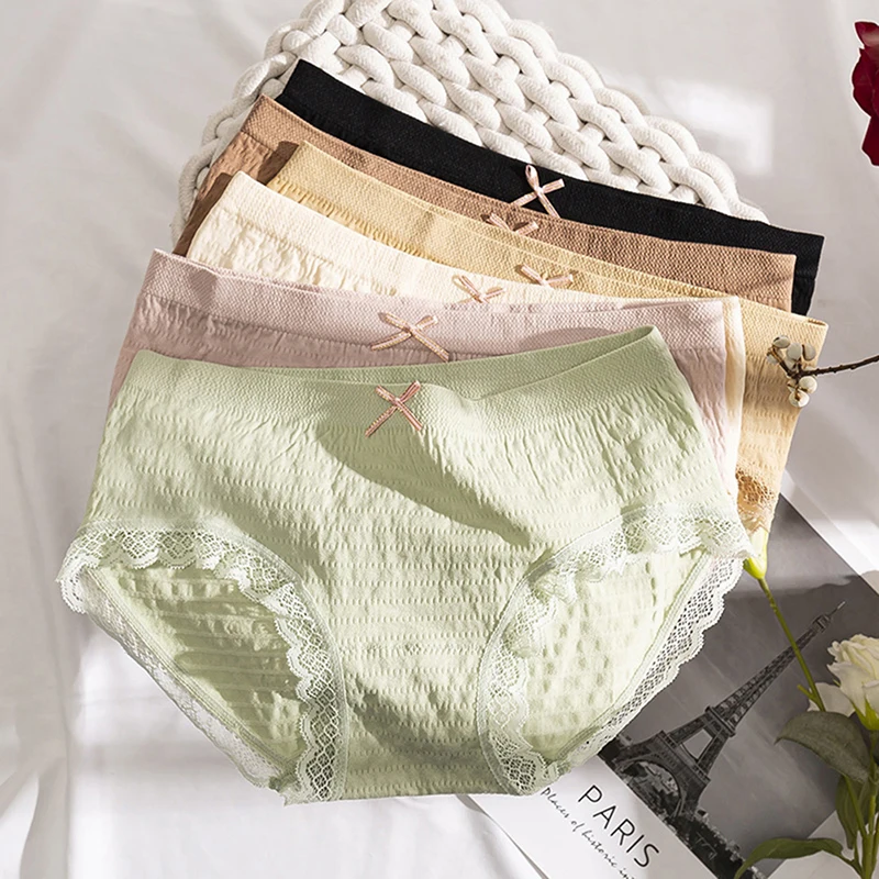 Cute Women's Panties Sweet Bow Underwear Breathable Comfortable Lingerie Briefs High Elastic Panties
Cute Women's Panties Sweet Bow Underwear Breathable Comfortable Lingerie Briefs High Elastic Panties