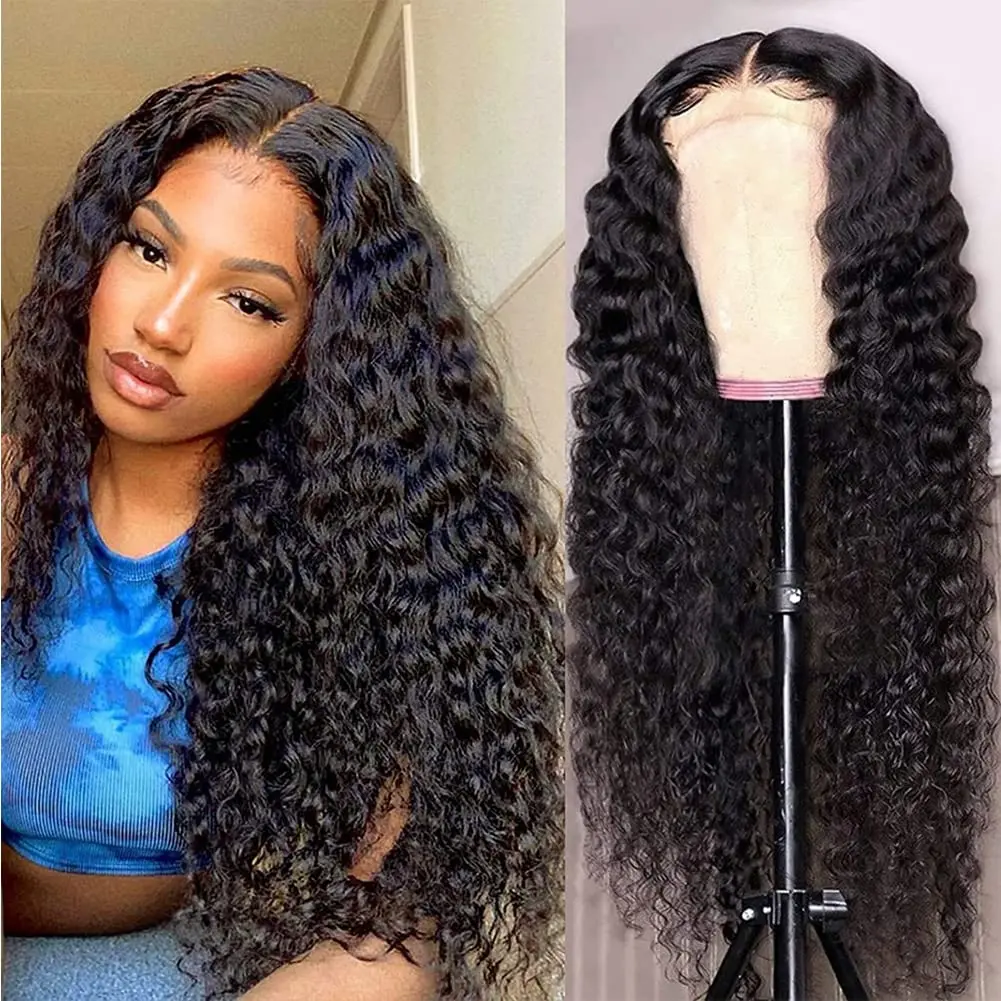 Deep Wave Curly Human Hair 13X6 HD Lace Frontal Wigs For Women 13x4 Front Wig Transparent 30 Inch Water Wave Lace Human Hair Wig
Deep Wave Curly Human Hair 13X6 HD Lace Frontal Wigs For Women 13x4 Front Wig Transparent 30 Inch Water Wave Lace Human Hair Wig
