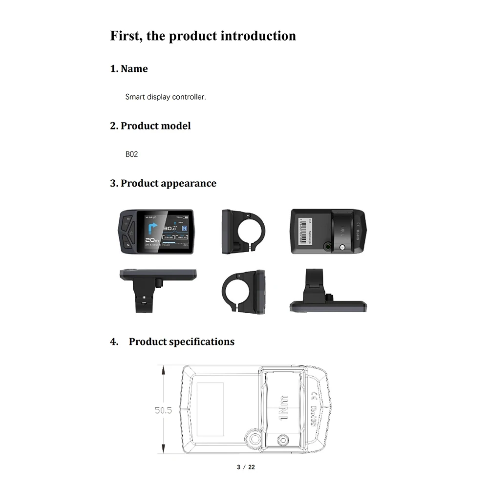 Waterproof Navigation Display for Bafang M400/G330 M500/G520 M600/G521 M510/G522 M620/G510 M800/G530
Waterproof Navigation Display for Bafang M400/G330 M500/G520 M600/G521 M510/G522 M620/G510 M800/G530