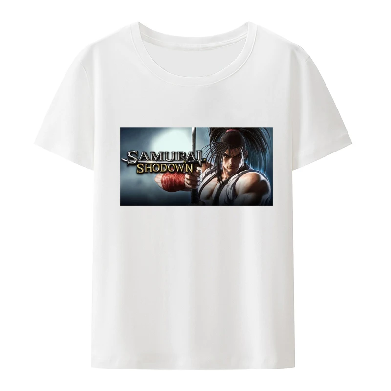 Game Samurai Shodown Poster Cotton T-shirts Anime Game Style Men's Shirt Tees Roupas Masculinas Camisa Koszulki Street Fashion
Game Samurai Shodown Poster Cotton T-shirts Anime Game Style Men's Shirt Tees Roupas Masculinas Camisa Koszulki Street Fashion