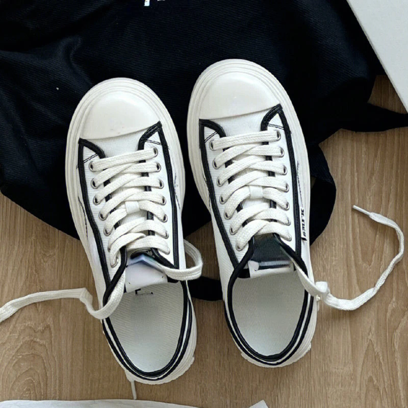 Canvas Shoes Spring Summer New Cross Flower Heightened Thick-soled Board Shoes Sporty Versatile Casual Little White Shoes Women
Canvas Shoes Spring Summer New Cross Flower Heightened Thick-soled Board Shoes Sporty Versatile Casual Little White Shoes Women