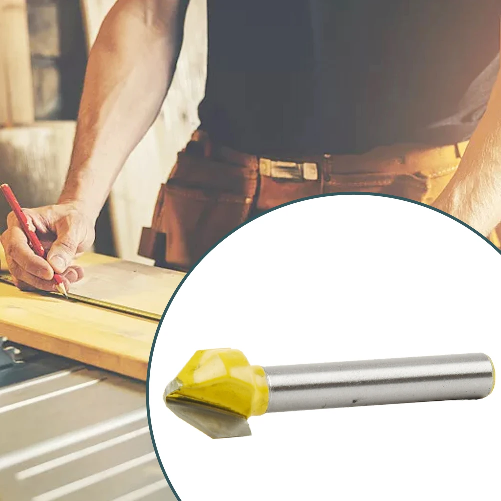 6mm Shank V-Groove Router Bits 90 Degree Flat Head Carbide Chamfer CNC Engraving Milling Cutter Woodworking Carving Hand Tools
6mm Shank V-Groove Router Bits 90 Degree Flat Head Carbide Chamfer CNC Engraving Milling Cutter Woodworking Carving Hand Tools
