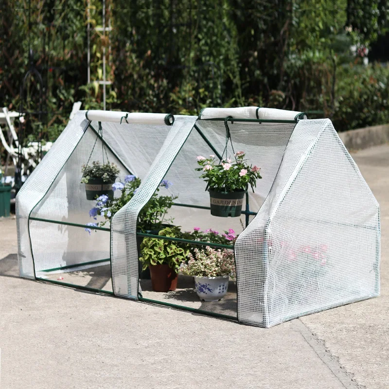 

180x90x90cm Greenhouse Cover Flower House Mini Gardening Flower Plant Sunshine Room Room, Backyard PE Greenhouse Cover