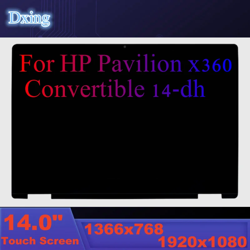 

10.6-дюймовый семейный экран для HP Pavilion x360 Convertible 14-dh 14M-dh00 14T-dh100 с рамкой HD FHD, светодиодный дисплей