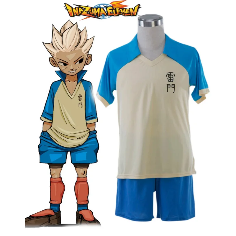 New Inazuma Eleven Rachel Naomi Cosplay Costume Blue Ramen School Summer Football Boys' Jersey
New Inazuma Eleven Rachel Naomi Cosplay Costume Blue Ramen School Summer Football Boys' Jersey