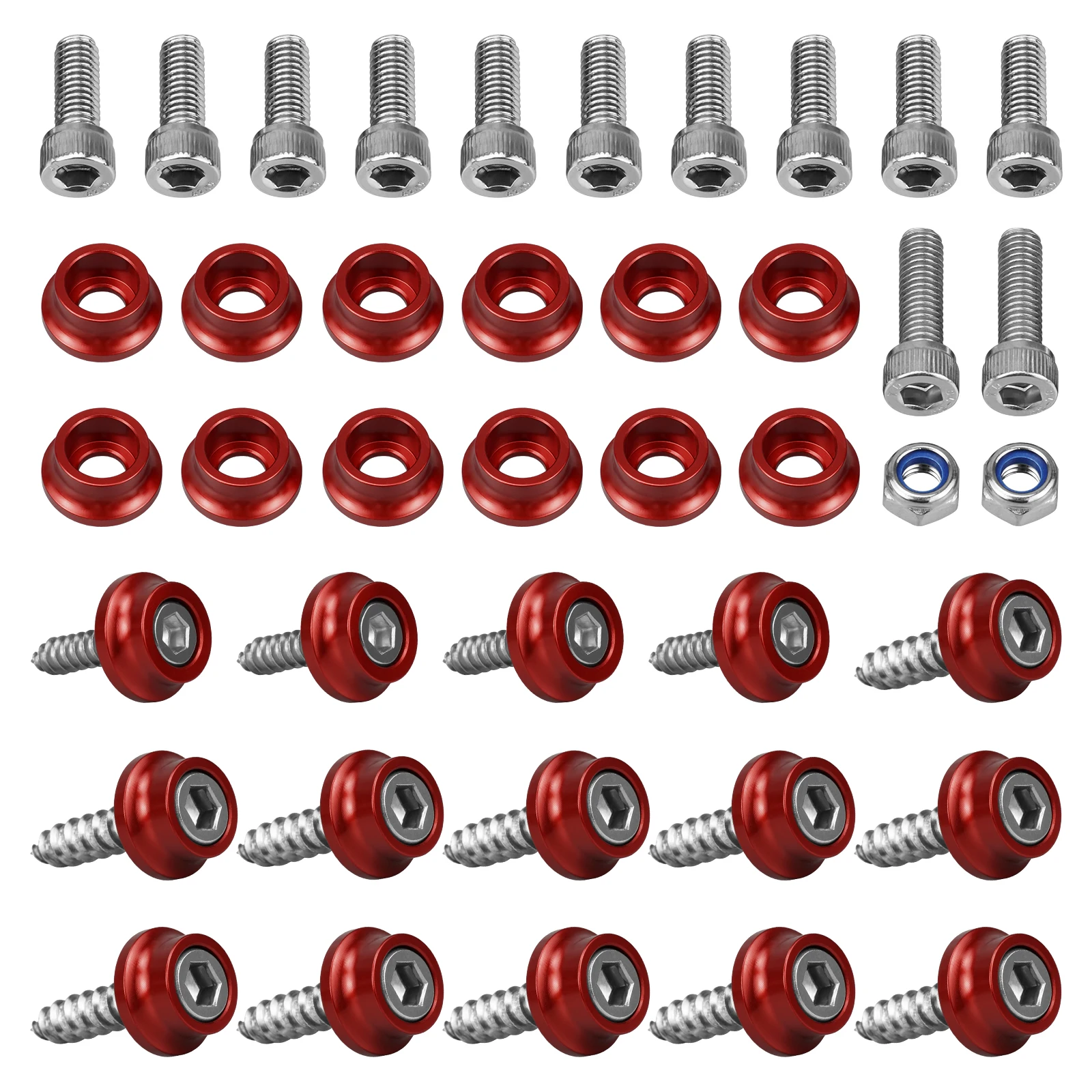 

BEVINSEE Dress Up Bolts Stainless Steel Hardware Engine Bay Kit For BMW E46 320i 323i 325i 328i 330i 1999-2006