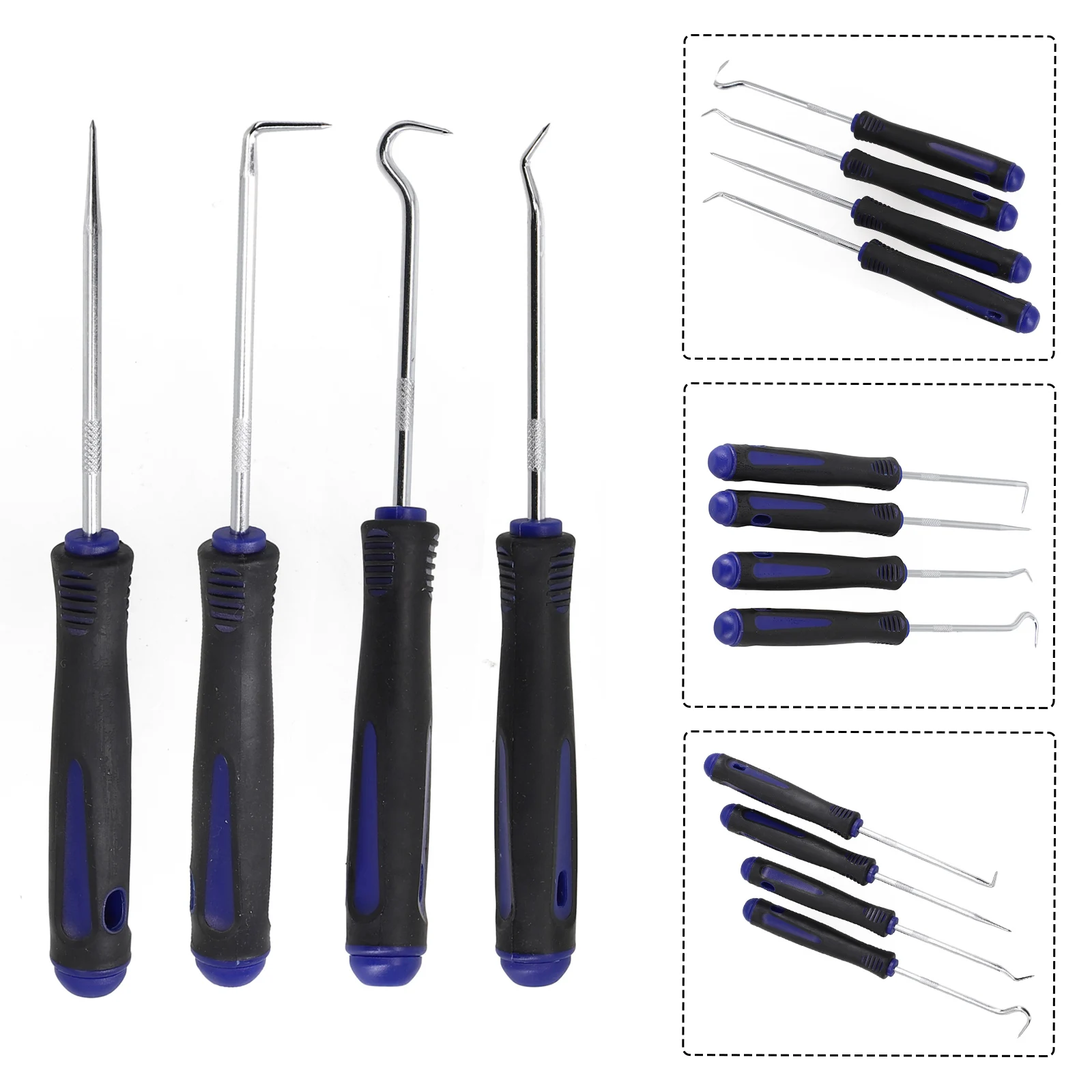 4Pcs 165mm Car Auto Vehicle Oil Seal Screwdrivers Set O-Ring Seal Gasket Puller Remover Pick Hooks Tools Sealing Tools Blue
4Pcs 165mm Car Auto Vehicle Oil Seal Screwdrivers Set O-Ring Seal Gasket Puller Remover Pick Hooks Tools Sealing Tools Blue