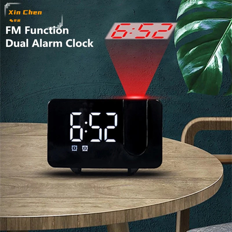 FM Radio LED Digital Smart Alarm Clock Watch Table Electronic Desktop Clocks USB Wake Up Clock with 180° Time Projector Snooze
FM Radio LED Digital Smart Alarm Clock Watch Table Electronic Desktop Clocks USB Wake Up Clock with 180° Time Projector Snooze